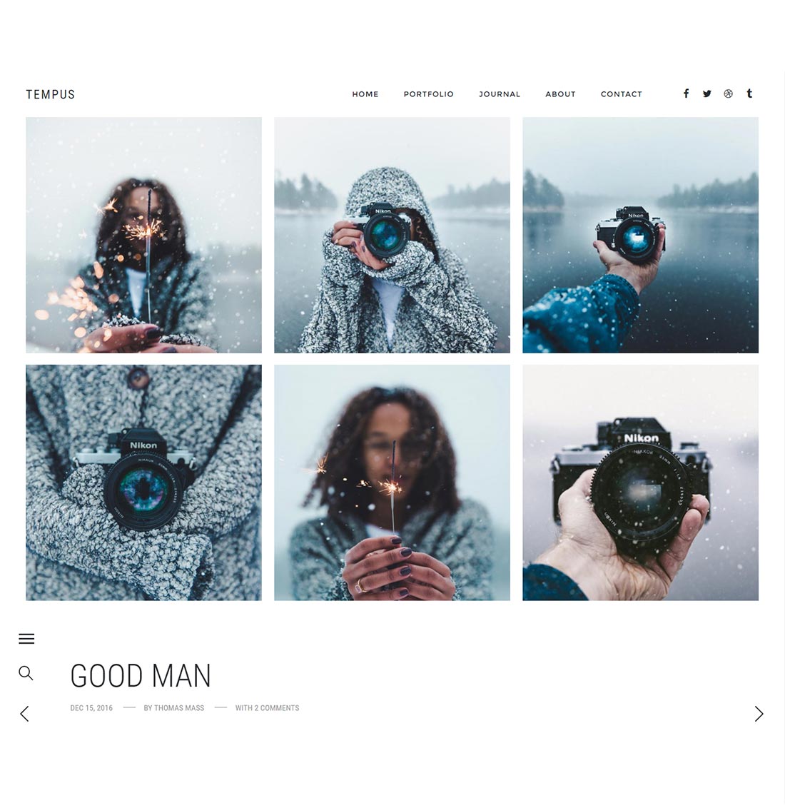 Tempus - Photography WordPress Theme - 2